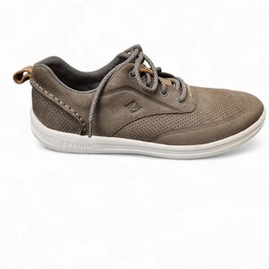 SPERRY Gamefish CVO Men’s Boat Shoes – Grey Nubuck Leather, Size 8